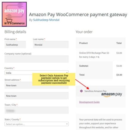 Amazon Pay Woocommerce Payment Gateway