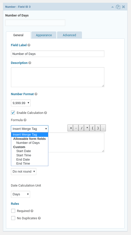 Gravity Forms Date &Amp; Time Calculator