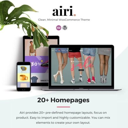 Airi Clean Minimal Woocommerce Theme