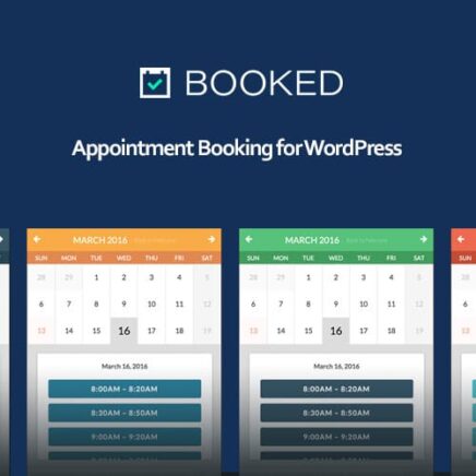 Booked – Appointment Booking For Wordpress