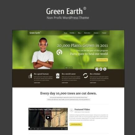 Green Earth Environmental Wordpress Theme