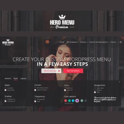 Hero Menu Responsive Wordpress Mega Menu Plugin