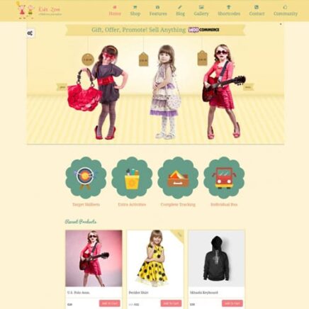 Kids Zone Children Kids Wordpress Theme