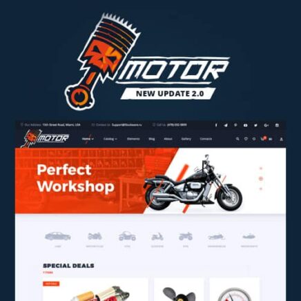 Motor – Vehicles Parts – Equipments And Accessories Woocommerce Store