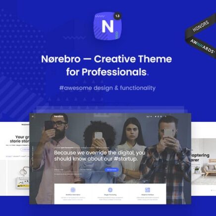 Norebro Creative Portfolio Theme For Multipurpose Usage