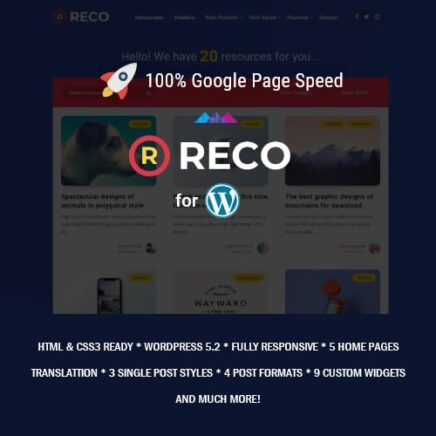 Reco Minimal Theme For Freebies