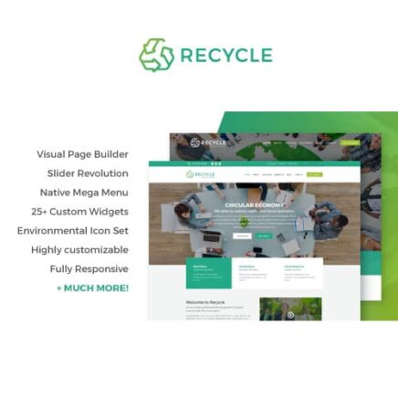 Recycle Environmental Green Business Wordpress Theme