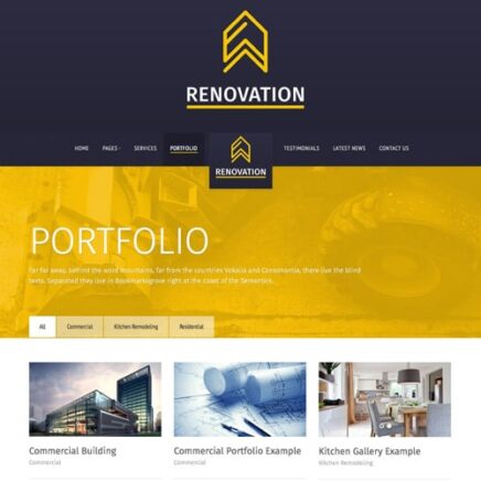 Renovation Construction Company Theme