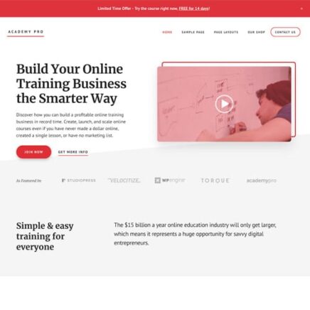 Studiopress Academy Pro Genesis Wordpress Theme