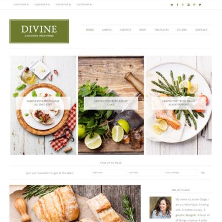 Studiopress Divine Pro Genesis Wordpress Theme