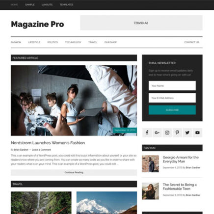 Studiopress Magazine Pro Genesis Wordpress Theme