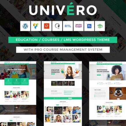 Univero Education Lms Courses Wordpress Theme