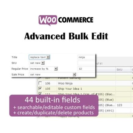 Woocommerce Advanced Bulk Edit