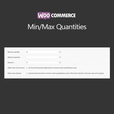 Woocommerce Min Max Quantities