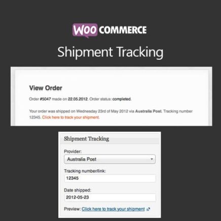 Woocommerce Shipment Tracking