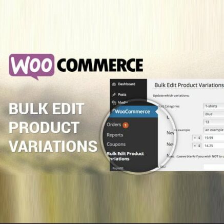 Woocommerce Bulk Edit Variable Products Prices