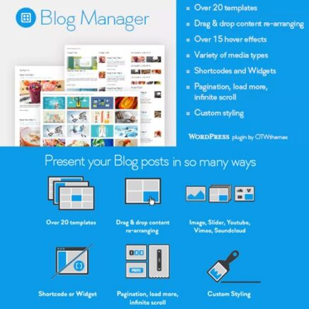 Blog Manager For Wordpress