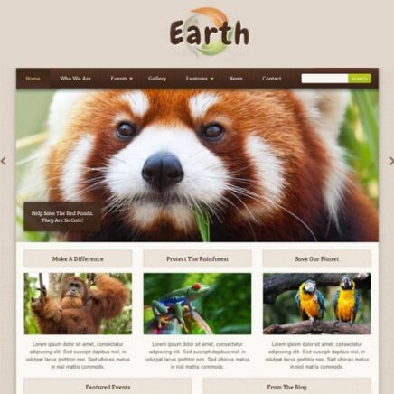 Earth Eco Environmental Nonprofit Wordpress Theme