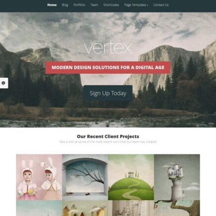 Elegant Themes Vertex Wordpress Theme