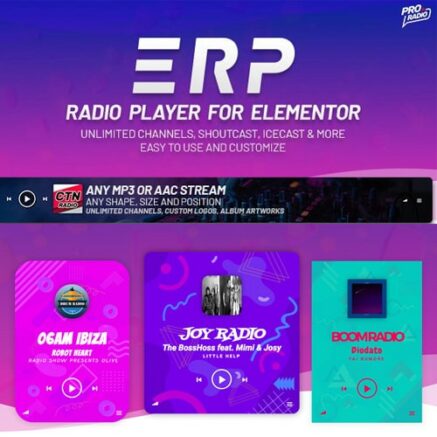 Erplayer Radio Player For Elementor