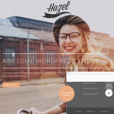 Hazel Multi Concept Creative Wordpress Theme