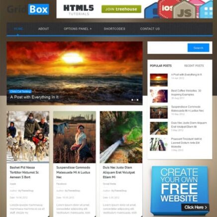 Mythemeshop Gridbox Wordpress Theme