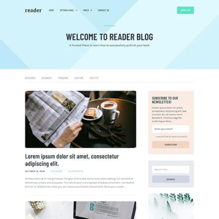 Mythemeshop Reader Wordpress Theme