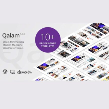 Qalam Newspaper And Magazine Wordpress Theme