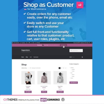 Shop As Customer For Woocommerce