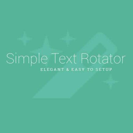 Simple Text Rotator Wordpress Plugin