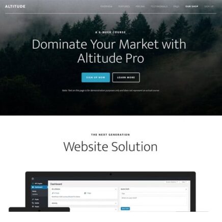 Studiopress Altitude Pro Genesis Wordpress Theme