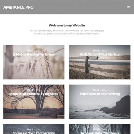 Studiopress Ambiance Pro Genesis Wordpress Theme