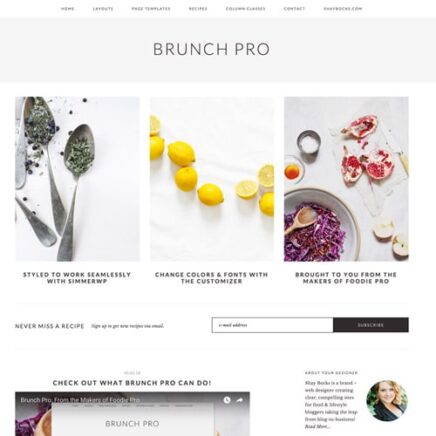 Studiopress Brunch Pro Genesis Wordpress Theme