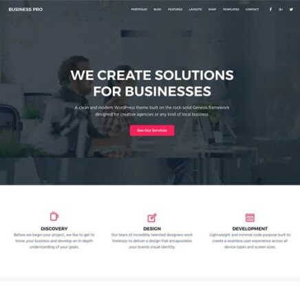 Studiopress Business Pro Genesis Wordpress Theme