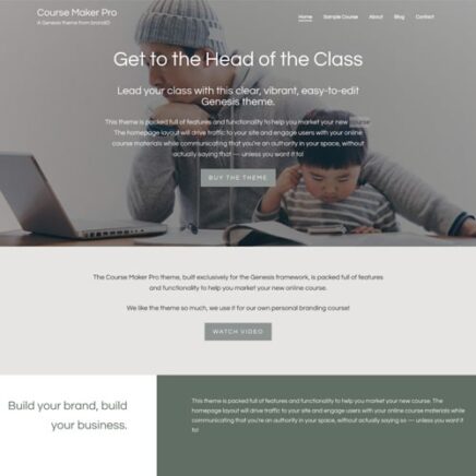 Studiopress Course Maker Pro Genesis Wordpress Theme