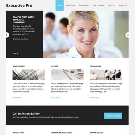 Studiopress Executive Pro Genesis Wordpress Theme