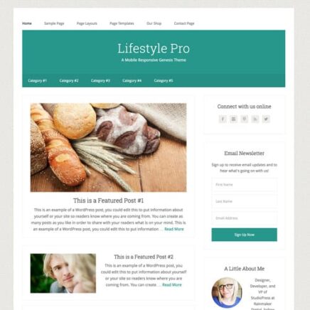 Studiopress Lifestyle Pro Genesis Wordpress Theme