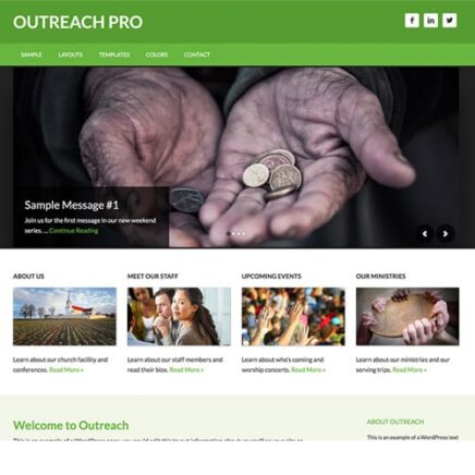 Studiopress Outreach Pro Genesis Wordpress Theme