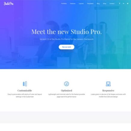 Studiopress Studio Pro Genesis Wordpress Theme