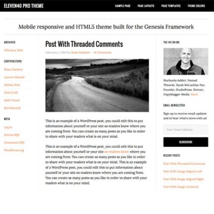 Studiopress Eleven40 Pro Genesis Wordpress Theme