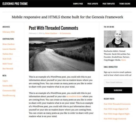 Studiopress Eleven40 Pro Genesis Wordpress Theme