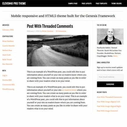 Studiopress Eleven40 Pro Genesis Wordpress Theme