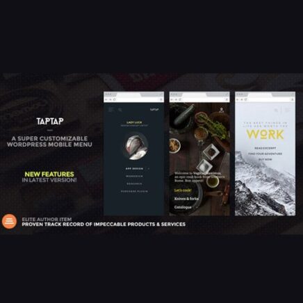 Taptap A Super Customizable Wordpress Mobile Menu