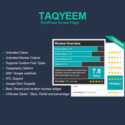 Taqyeem Wordpress Review Plugin