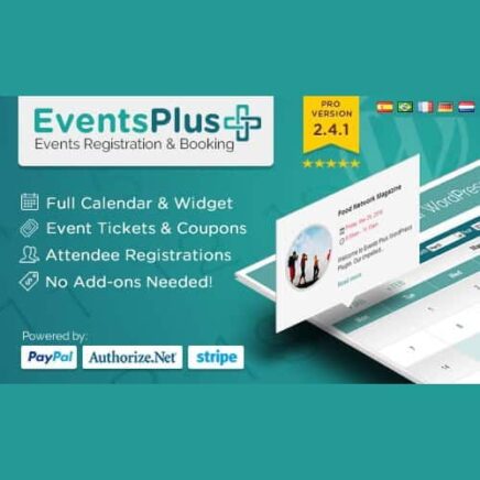 Wp Eventsplus – Events Calendar Registration Booking
