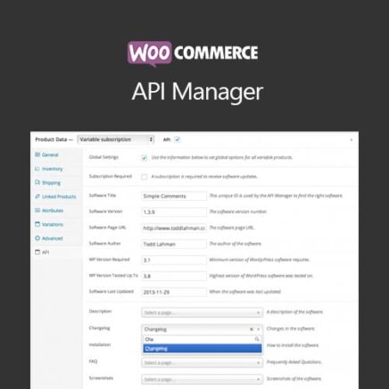 Woocommerce Api Manager