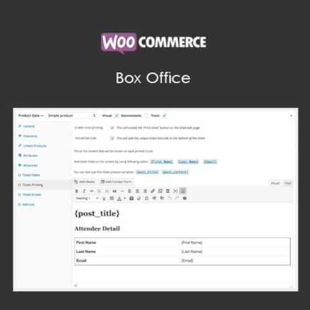 Woocommerce Box Office