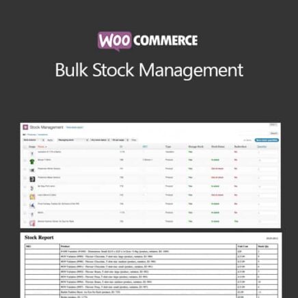 Woocommerce Bulk Stock Management