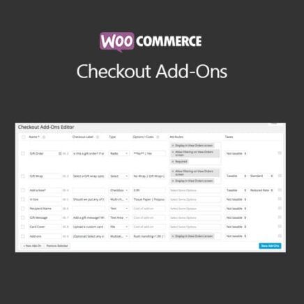 Woocommerce Checkout Add Ons