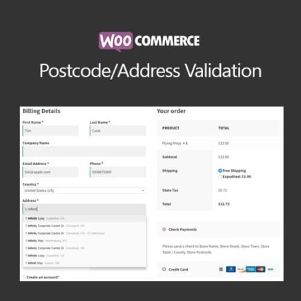 Woocommerce Postcode Address Validation